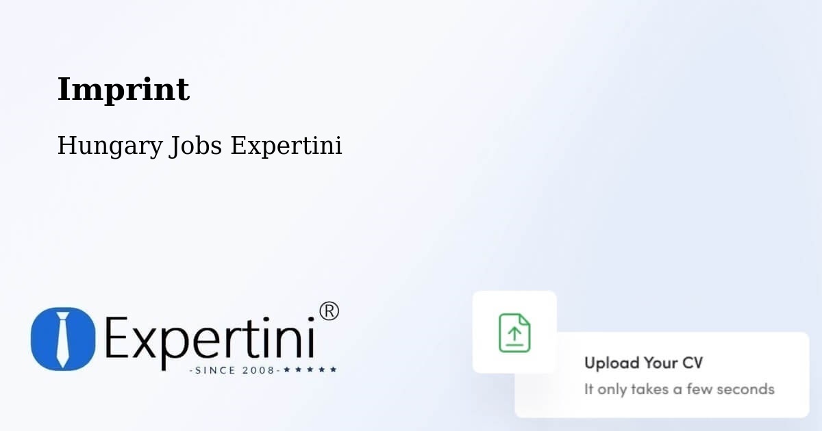 Imprint – Katymár - Hungary Jobs Expertini